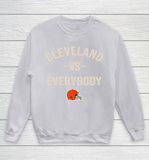 Cleveland Browns Vs Everybody Youth Sweatshirt 3
