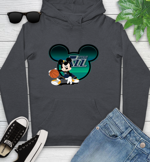NBA Utah Jazz Mickey Mouse Disney Basketball Youth Hoodie 8