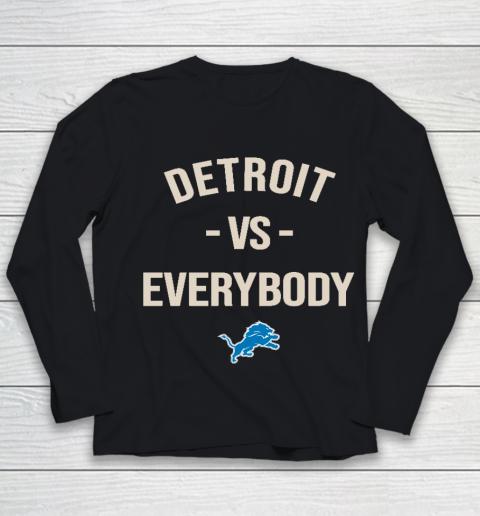 Detroit Lions Vs Everybody Youth Long Sleeve