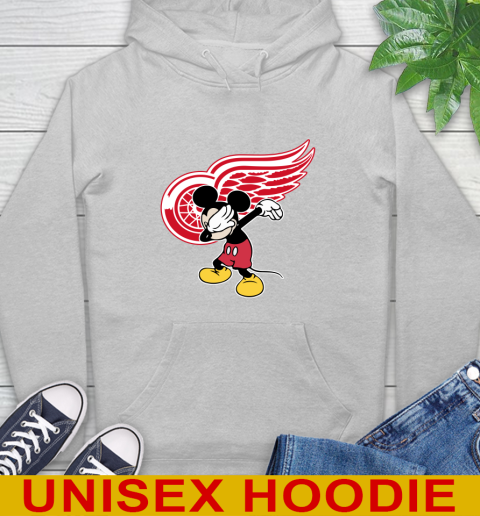 Detroit Red Wings NHL Hockey Dabbing Mickey Disney Sports Hoodie 6