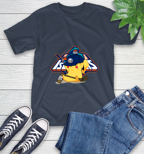 NHL Pikachu Hockey Sports New York Islanders T-Shirt 4