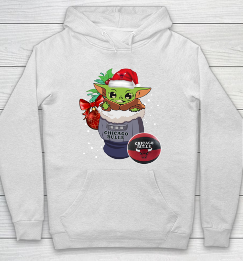 Chicago Bulls Christmas Baby Yoda Star Wars Funny Happy NBA Hoodie