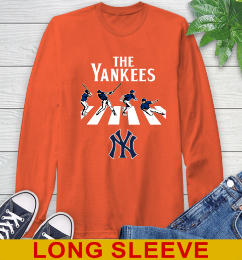 MLB Baseball New Yankees The Beatles Rock Band Shirt Long Sleeve T- Shirt | Tee For Sports