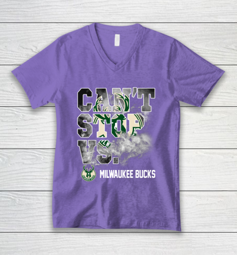 NBA Milwaukee Bucks Basketball Can't Stop Vs V-Neck T-Shirt 8