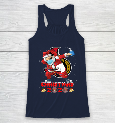 Ottawa Senators Funny Santa Claus Dabbing Christmas 2020 NHL Racerback Tank 8