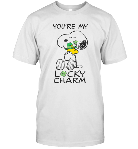 Peanuts St. Patrick'S Snoopy Lucky Charm Clover T-Shirt