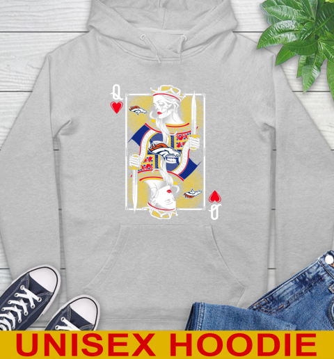 NFL Football Denver Broncos The Queen Of Hearts Card Shirt Hoodie 6