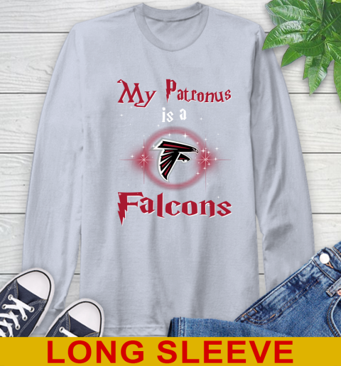 NFL Football Harry Potter My Patronus Is A Atlanta Falcons Long Sleeve T-Shirt 6