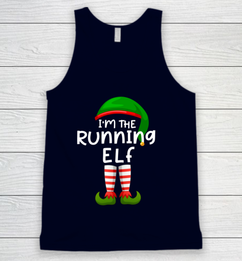 I m The Running Elf Funny Elf Family Matching Christmas Tank Top 2
