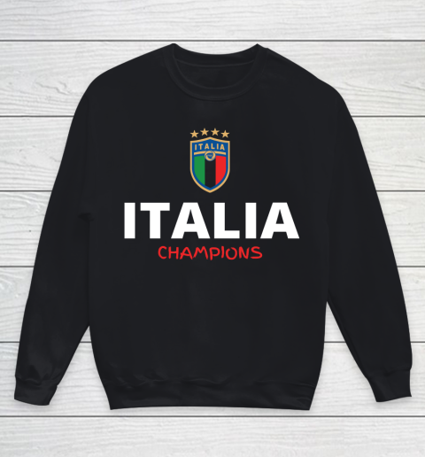Italia Champions, Italy Euro 2020 Champions, Italy Football Team Youth Sweatshirt