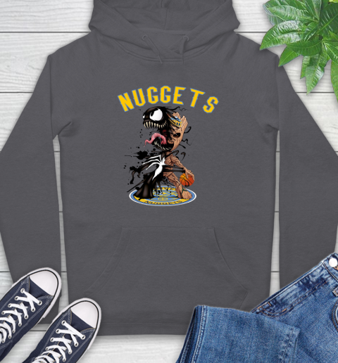 NBA Denver Nuggets Basketball Venom Groot Guardians Of The Galaxy Hoodie 7