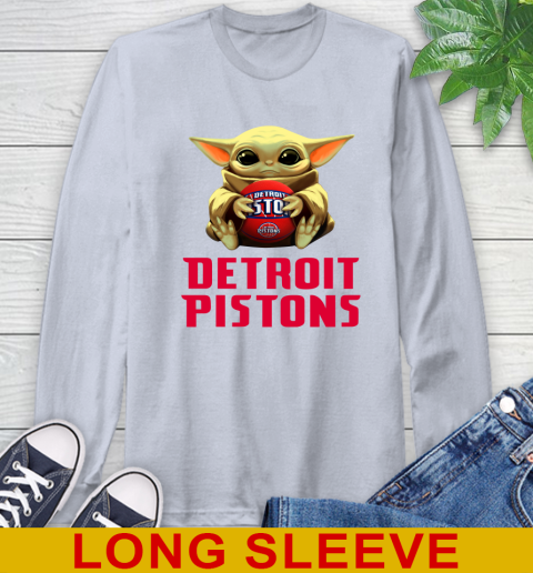 NBA Basketball Detroit Pistons Star Wars Baby Yoda Shirt 63