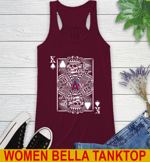 Los Angeles Angels MLB Baseball The King Of Spades Death Cards Shirt Racerback Tank 2