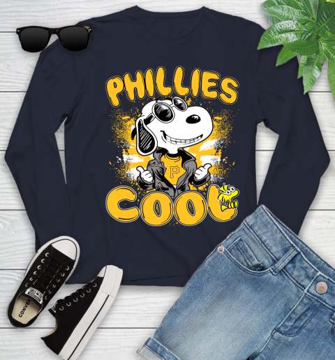 MLB Baseball Pittsburgh Pirates Cool Snoopy Shirt Youth Long Sleeve 2