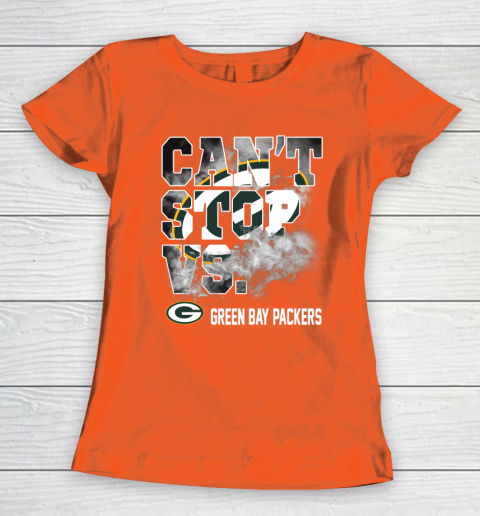 NFL Green Bay Packers Can't Stop Vs Women's T-Shirt 3