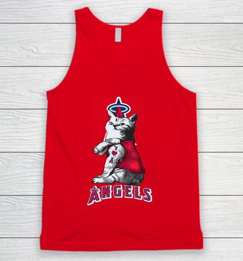 MLB Baseball My Cat Loves Los Angeles Angels Tank Top 5