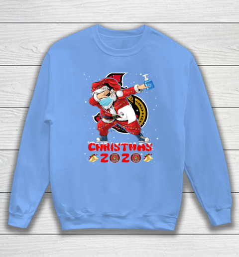 Ottawa Senators Funny Santa Claus Dabbing Christmas 2020 NHL Sweatshirt 8