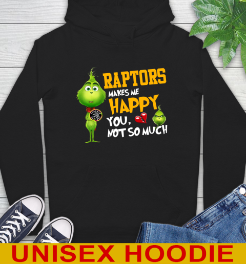 NBA Toronto Raptors Makes Me Happy You Not So Much Grinch Basketball Sports Hoodie