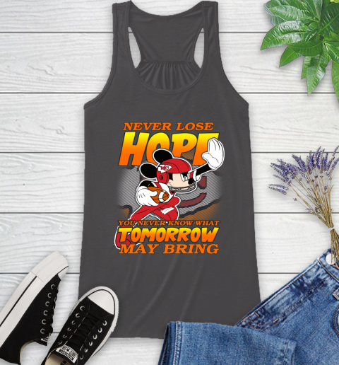 Kansas City Chiefs NFL Football Mickey Disney Never Lose Hope Racerback Tank 11