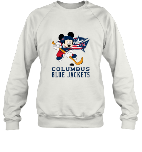 NHL Hockey Mickey Mouse Team Columbus Blue Jackets Sweatshirt