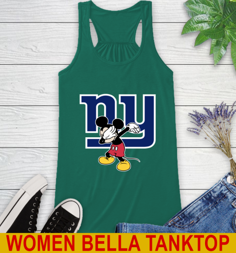 New York Giants NFL Football Dabbing Mickey Disney Sports Racerback Tank 7