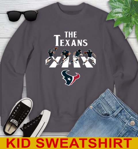NFL Football Houston Texans The Beatles Rock Band Shirt Youth Sweatshirt 5