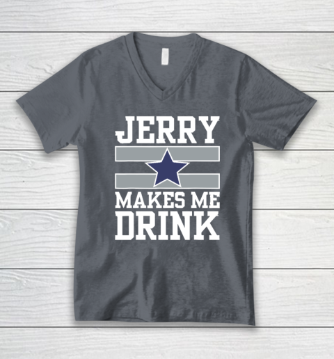 Jerry Makes Me Drink V-Neck T-Shirt 3