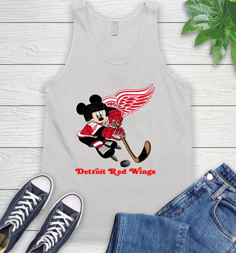 NHL Detroit Red Wings Mickey Mouse Disney Hockey T Shirt Tank Top