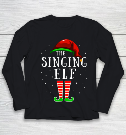 Singing Elf Matching Family Group Christmas Party Pajama Youth Long Sleeve