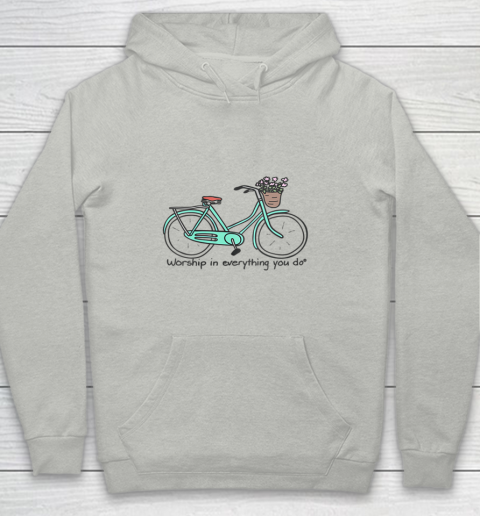 Cheerful Bicycling Youth Hoodie