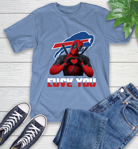 NHL Buffalo Bills Deadpool Love You Fuck You Football Sports T-Shirt 12