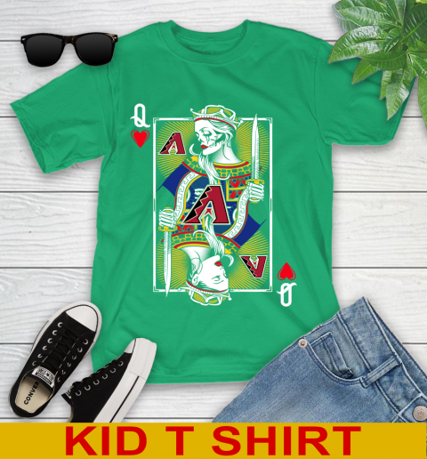 MLB Baseball Arizona Diamondbacks The Queen Of Hearts Card Shirt Youth T-Shirt 7
