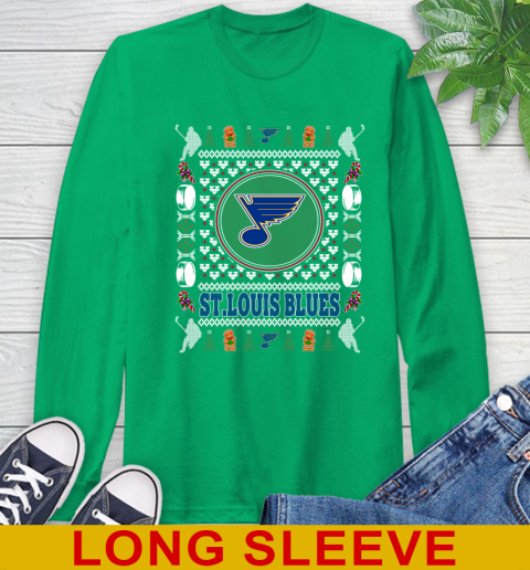 St.Louis Blues Merry Christmas NHL Hockey Loyal Fan Long Sleeve T-Shirt 8