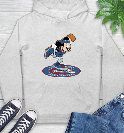 NHL Hockey Colorado Avalanche Cheerful Mickey Disney Shirt Hoodie 2