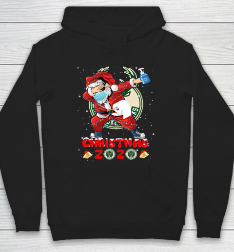 Milwaukee Bucks Funny Santa Claus Dabbing Christmas 2020 NBA Hoodie
