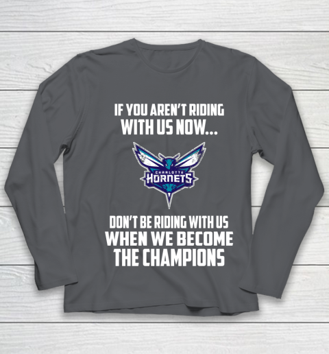 NBA Charlotte Hornets Basketball We Become The Champions Youth Long Sleeve 6