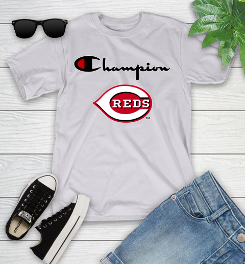 MLB Baseball Cincinnati Reds Champion Shirt Youth T-Shirt 2