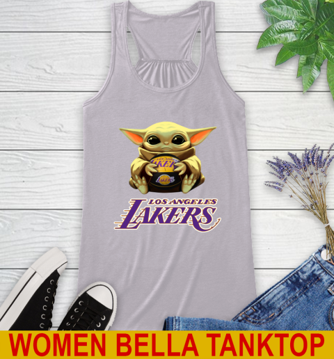NBA Basketball Los Angeles Lakers Star Wars Baby Yoda Shirt 41