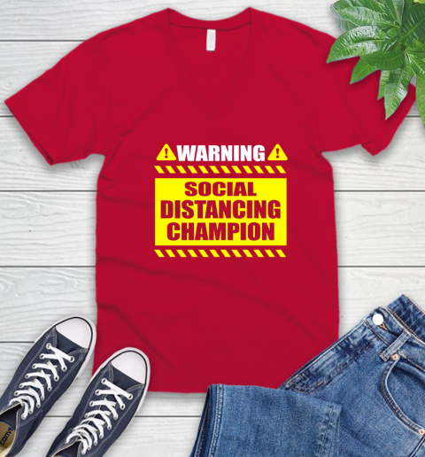 Coronavirus Shirt  Warning Social Distancing Champion 51