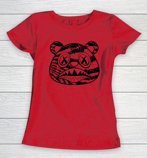 Red white and gold top jordan shirt