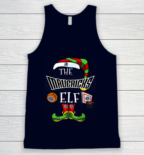 Dallas Mavericks Christmas ELF Funny NBA Tank Top 2