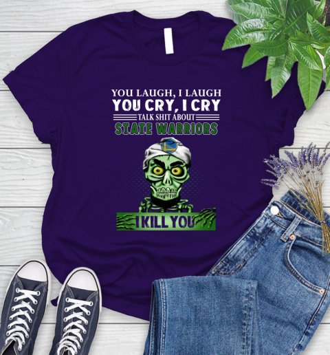 NBA Talk Shit About Golden State Warriors I Kill You Achmed The Dead Terrorist Jeffrey Dunham Basketball Women's T-Shirt 4