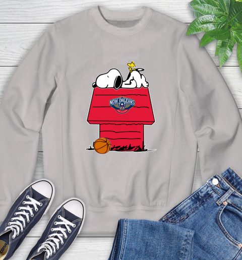 New Orleans Pelicans NBA Basketball Snoopy Woodstock The Peanuts Movie Sweatshirt 12