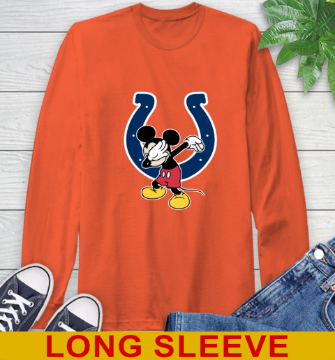 Indianapolis Colts NFL Football Dabbing Mickey Disney Sports Long Sleeve T-Shirt 5