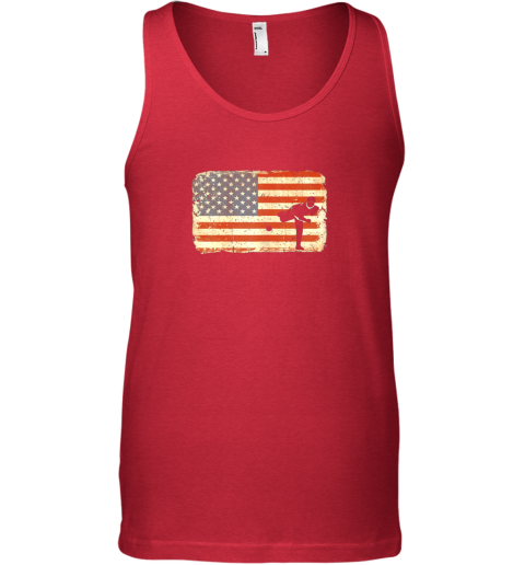 z1d2 vintage baseball pitcher shirt american flag unisex tank 17 front red