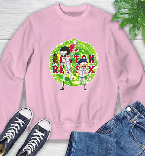 MLB Boston Red Sox Rick And Morty Commissioner's Trophy Baseball Sports Sweatshirt 9