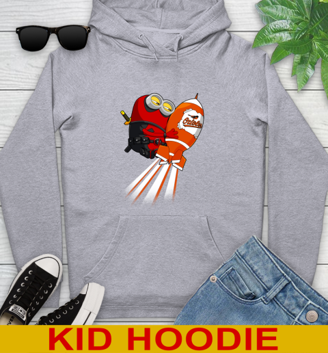 MLB Baseball Baltimore Orioles Deadpool Minion Marvel Shirt Youth Hoodie 7 MLB Baseball Baltimore Orioles Deadpool Minion Marvel Shirt Youth Hoodie - Image 7