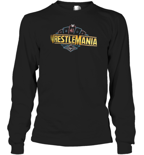 ProSphere WrestleMania 41 Poker Chip Long Sleeve T-Shirt