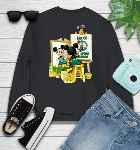NBA Basketball Boston Celtics Mickey Drawing Shirt 25
