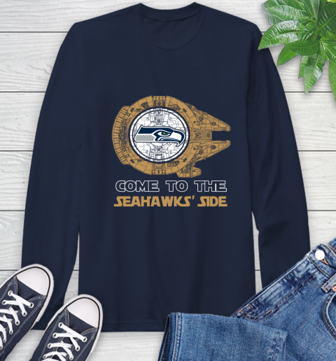 NFL Come To The Seattle Seahawks Wars Football Sports Long Sleeve T-Shirt 3
